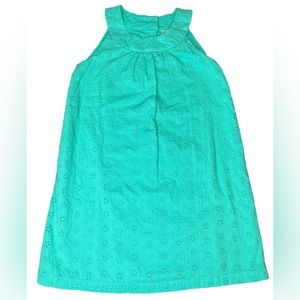 GYMBOREE: Teal, Eyelet Shift Dress, Size 6